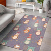 Penguin Pattern Print Floor Mat-grizzshop