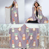 Penguin Pattern Print Hooded Blanket-grizzshop