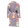 Penguin Pattern Print Men Long Robe-grizzshop