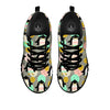 Penguin Pink Polka Print Pattern Black Sneaker-grizzshop