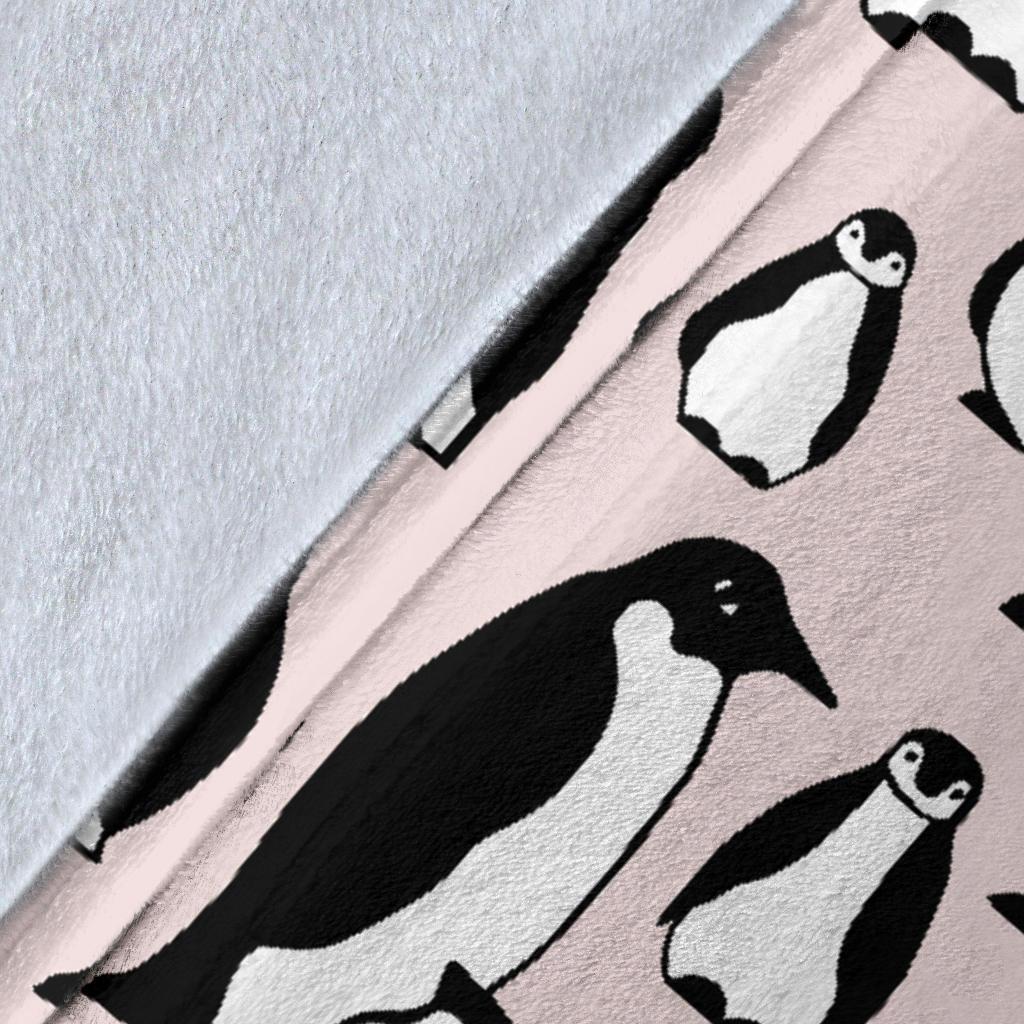 Penguin Print Pattern Blanket-grizzshop