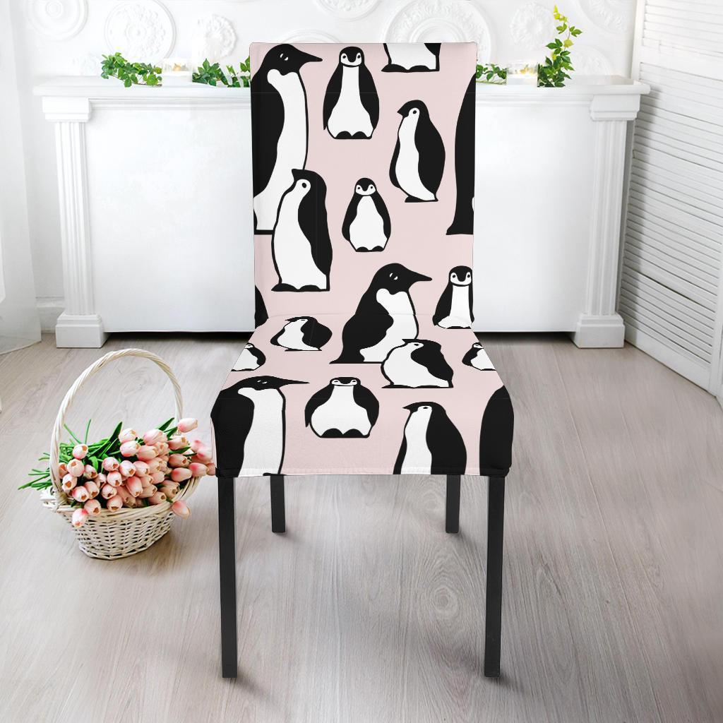 Penguin Print Pattern Chair Cover-grizzshop