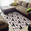 Penguin Print Pattern Floor Mat-grizzshop