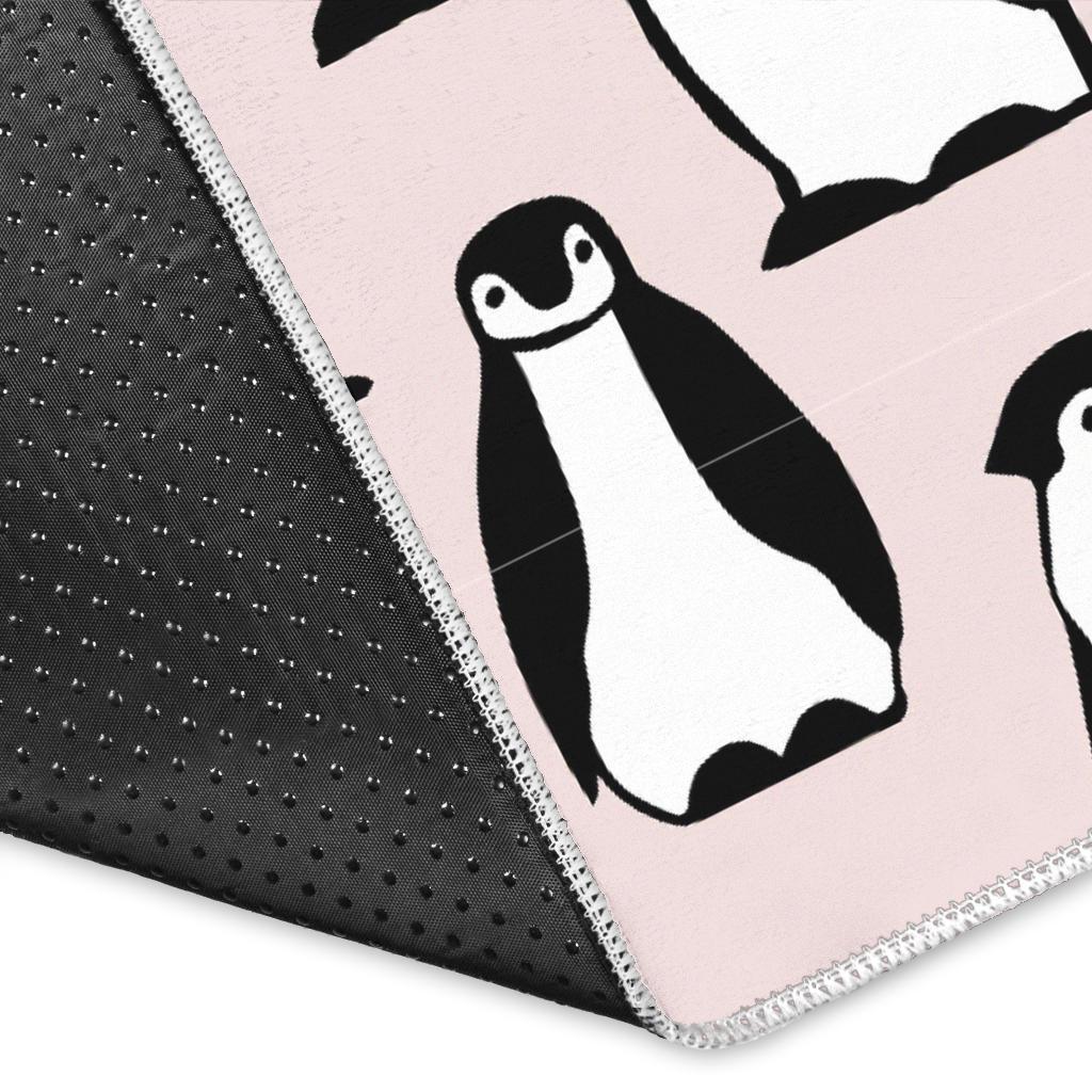 Penguin Print Pattern Floor Mat-grizzshop