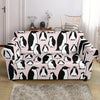 Penguin Print Pattern Loveseat Cover-grizzshop