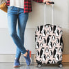 Penguin Print Pattern Luggage Cover Protector-grizzshop