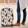 Penguin Print Pattern Luggage Cover Protector-grizzshop