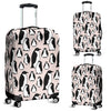 Penguin Print Pattern Luggage Cover Protector-grizzshop