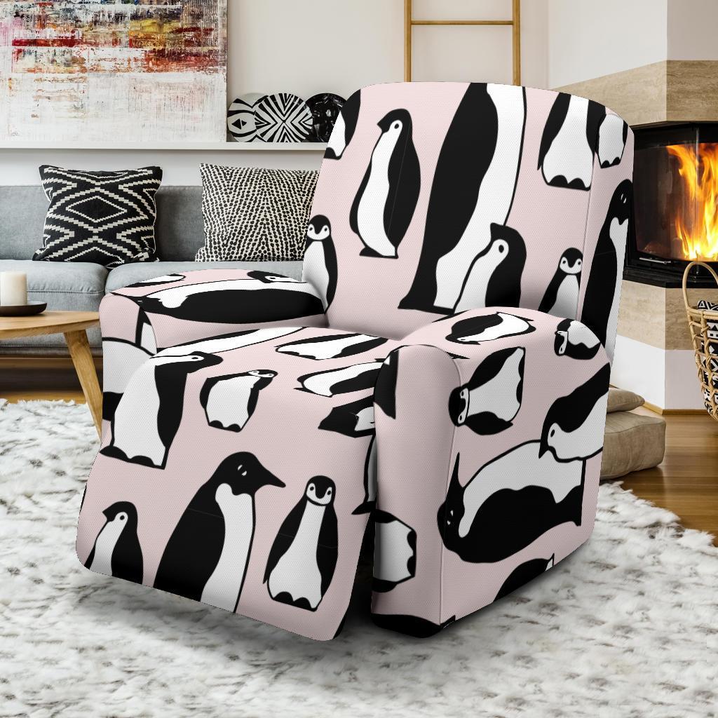 Penguin Print Pattern Recliner Cover-grizzshop