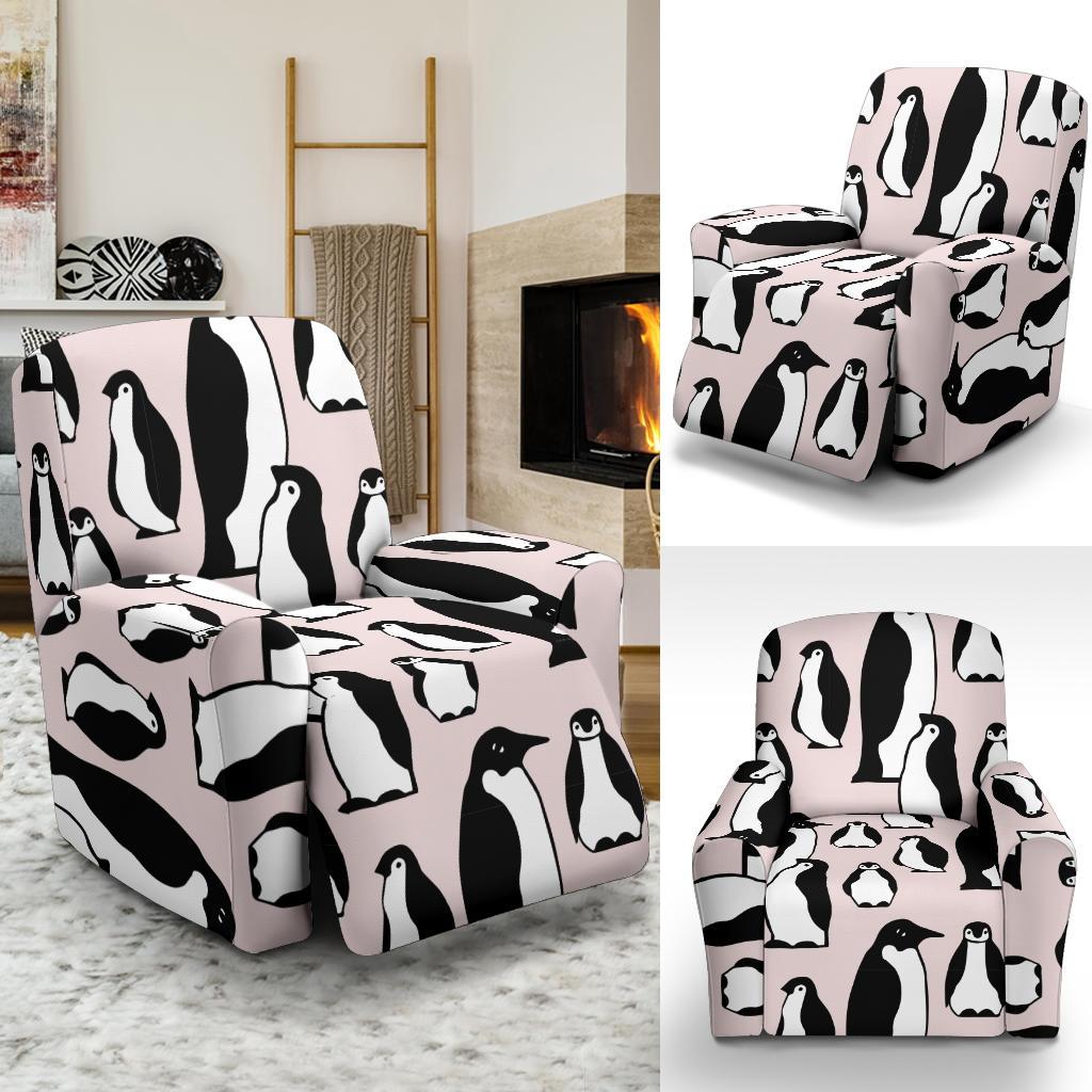 Penguin Print Pattern Recliner Cover-grizzshop