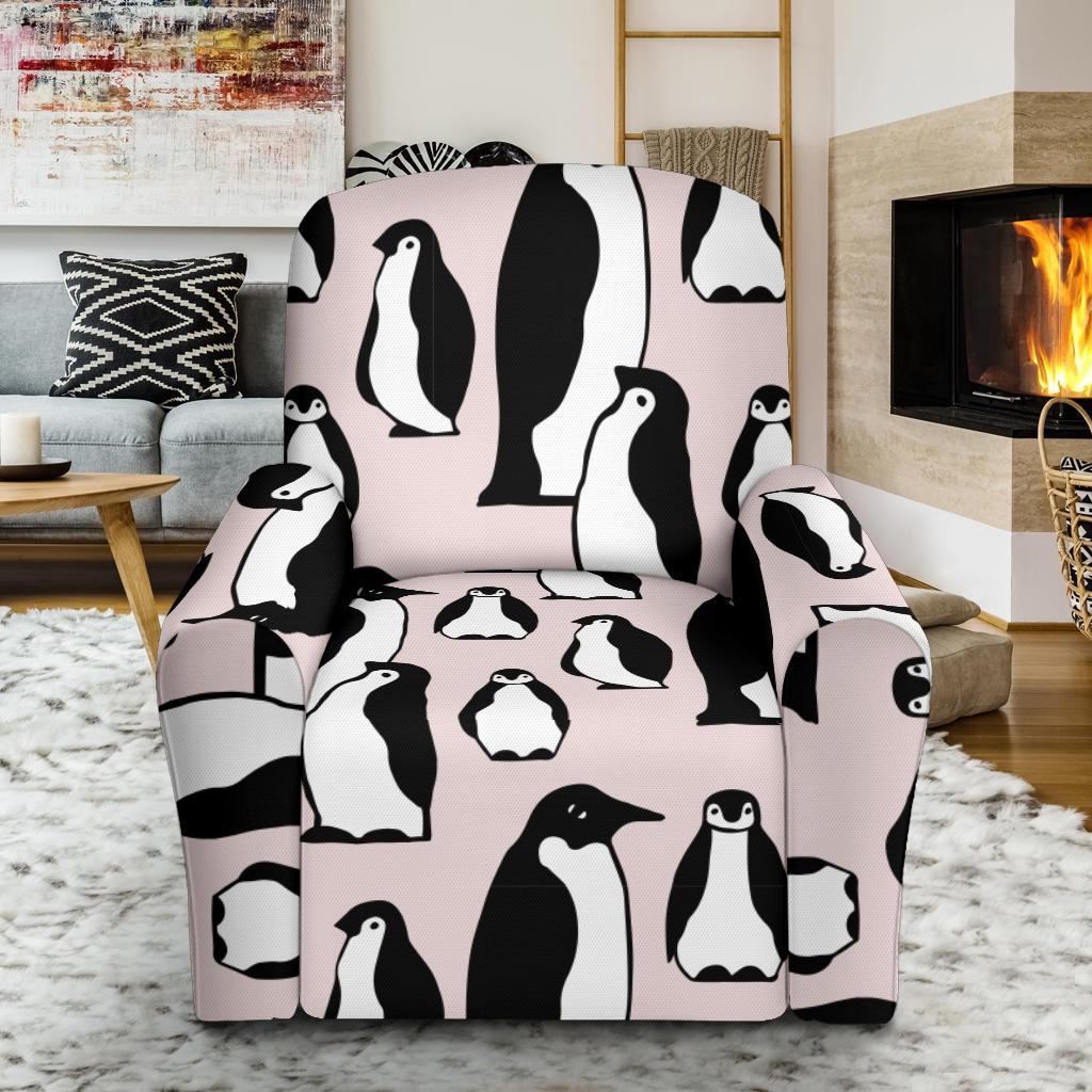 Penguin Print Pattern Recliner Cover-grizzshop