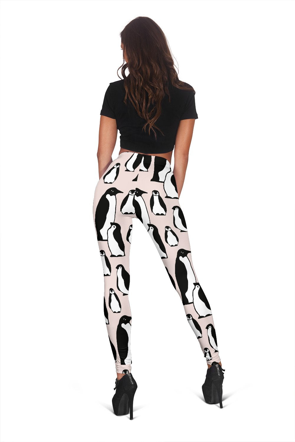 Penguin Print Pattern Women Leggings-grizzshop