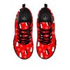 Penguin Red Snow Print Pattern Black Sneaker-grizzshop