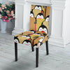 Penguin Waffle Pattern Print Chair Cover-grizzshop