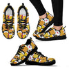 Penguin Waffle Pattern Print Sneaker Shoes For Men Women-grizzshop