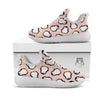 Penguin Xmas Print Pattern White Athletic Shoes-grizzshop