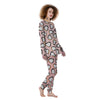 Penguin Xmas Print Pattern Women's Pajamas-grizzshop