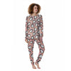 Penguin Xmas Print Pattern Women's Pajamas-grizzshop