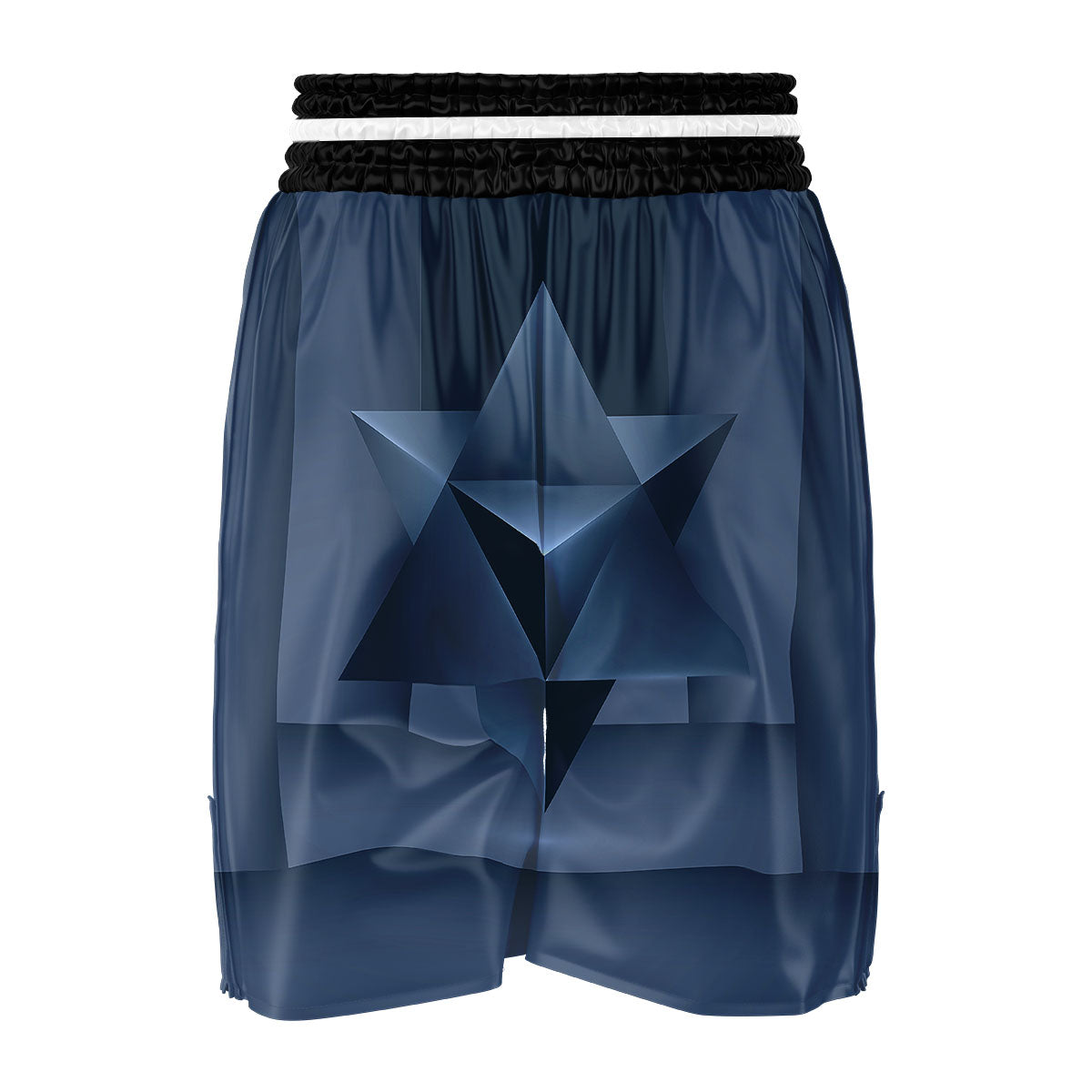 Pentagram Geometric Inverted Print Boxing Shorts-grizzshop