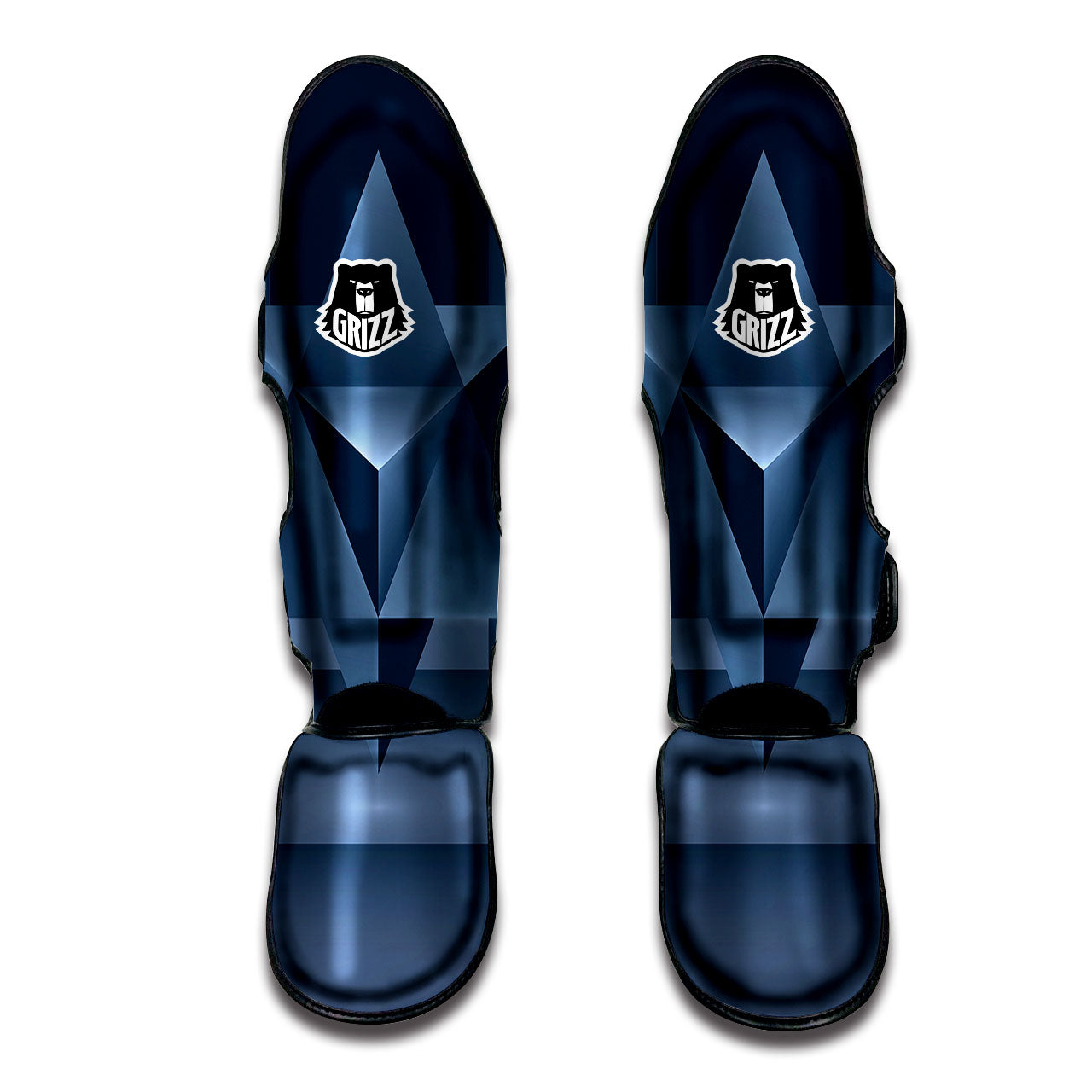 Pentagram Geometric Inverted Print Muay Thai Shin Guards-grizzshop