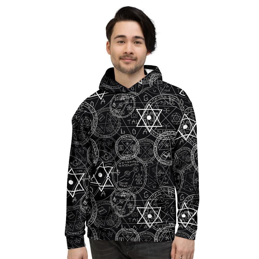 Pentagram Gothic Witch Men's Hoodie-grizzshop