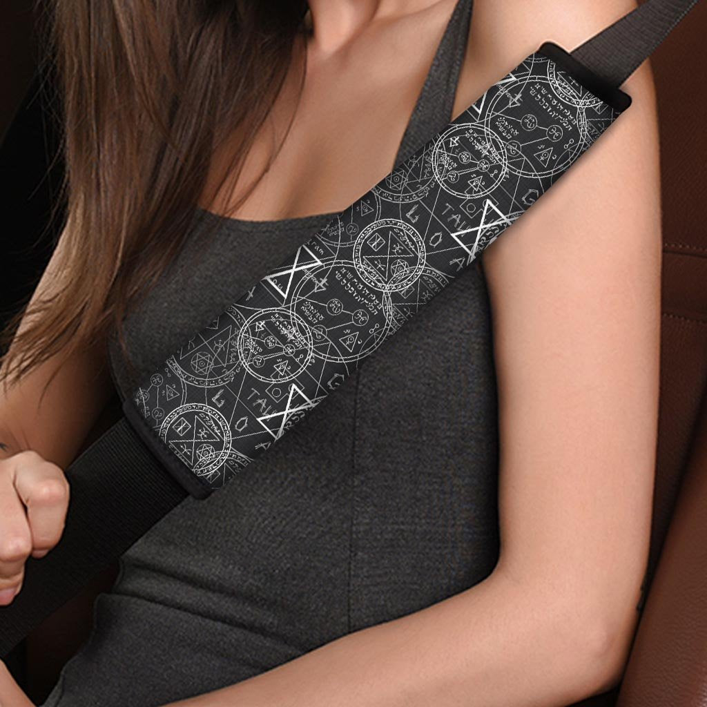 Pentagram Gothic Witch Seat Belt Cover-grizzshop