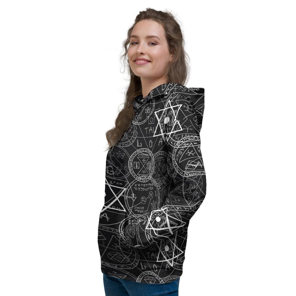 Pentagram Gothic Witch Women's Hoodie-grizzshop