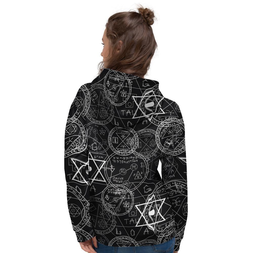 Pentagram Gothic Witch Women's Hoodie-grizzshop