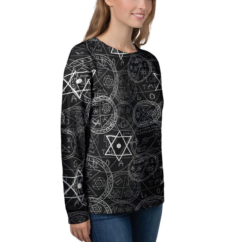Pentagram Gothic Witch Women's Sweatshirt-grizzshop