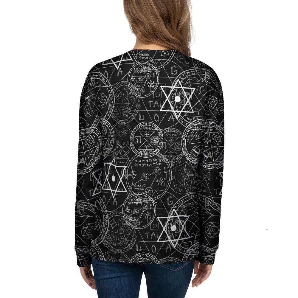 Pentagram Gothic Witch Women's Sweatshirt-grizzshop