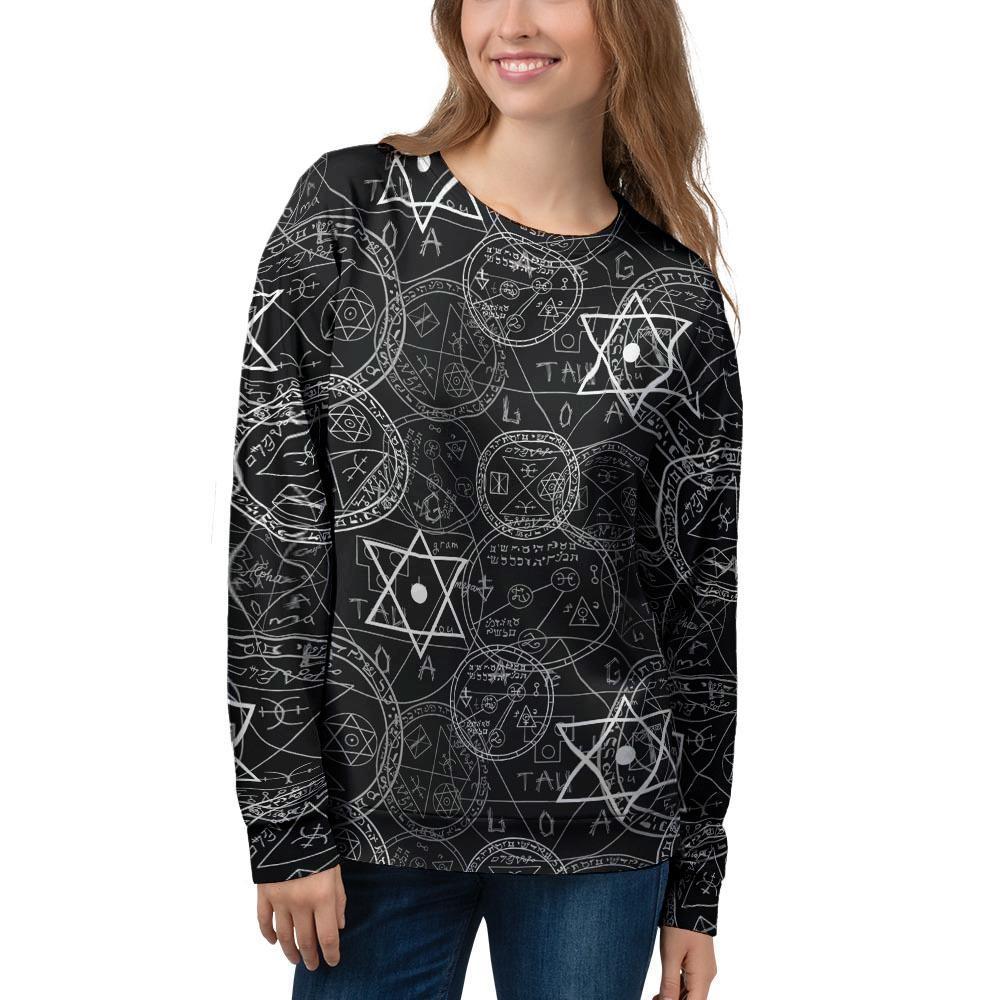 Pentagram Gothic Witch Women's Sweatshirt-grizzshop