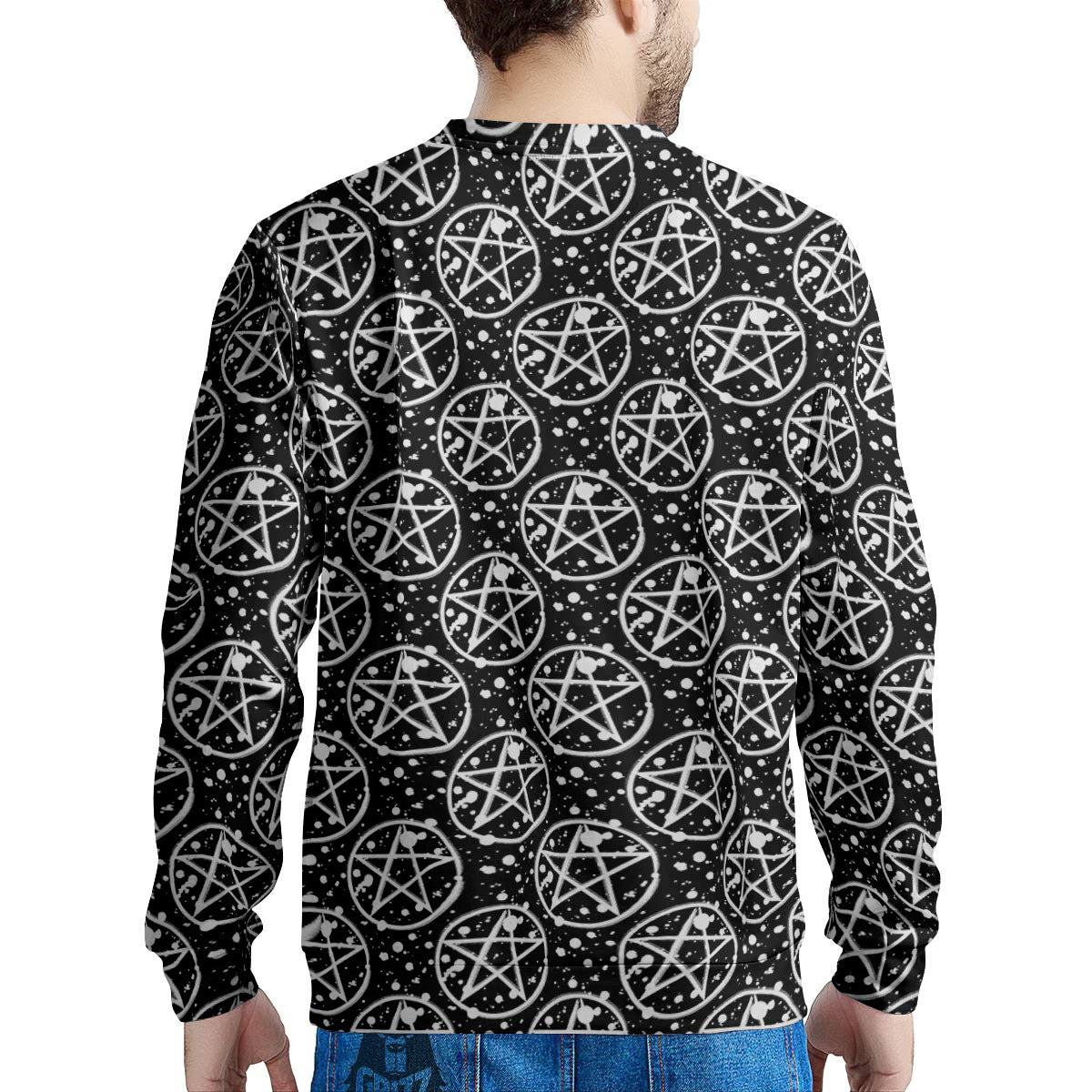 Pentagram Pentagram Magic Pattern Men's Sweatshirt-grizzshop