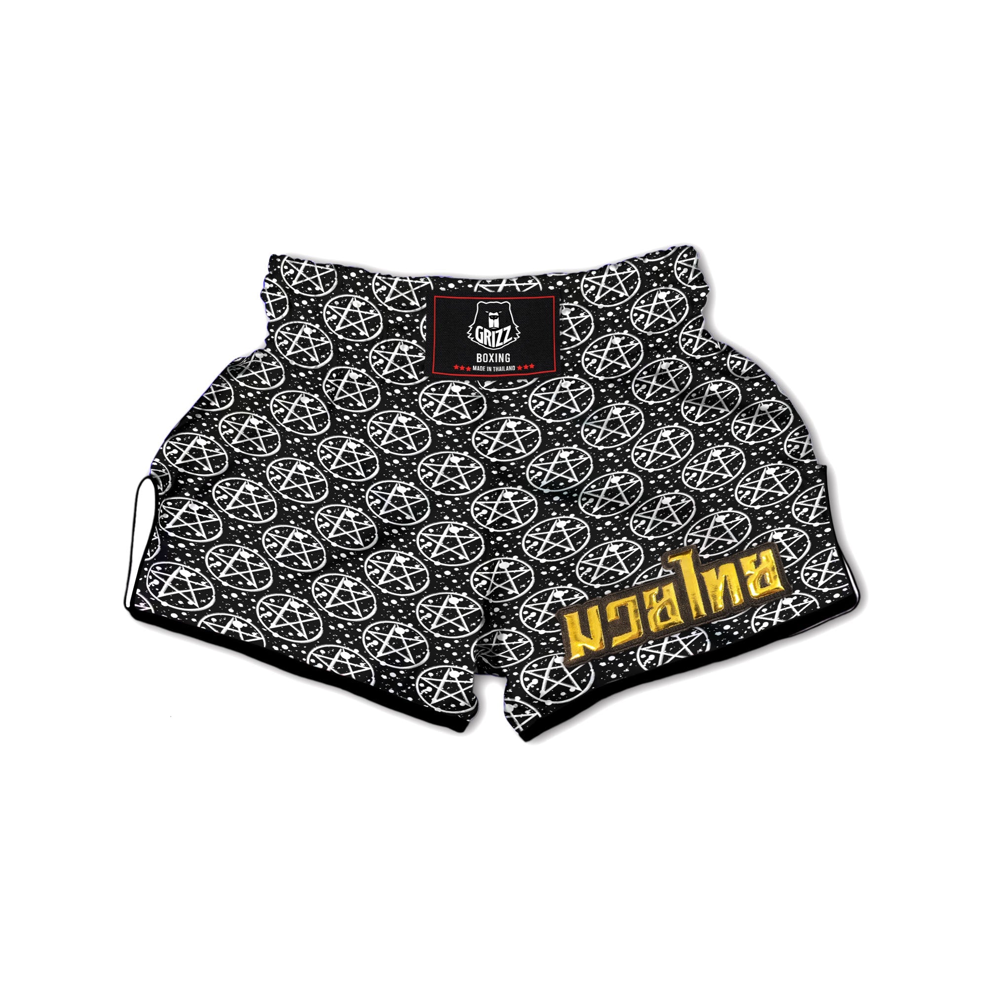 Pentagram Pentagram Magic Pattern Muay Thai Boxing Shorts-grizzshop
