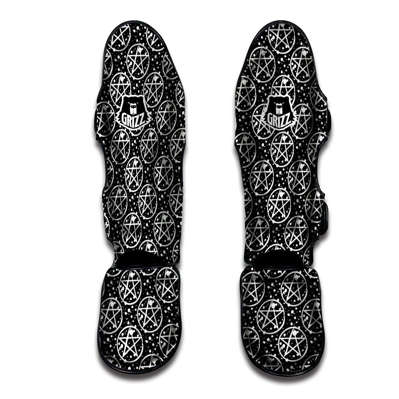 Pentagram Pentagram Magic Pattern Muay Thai Shin Guards-grizzshop