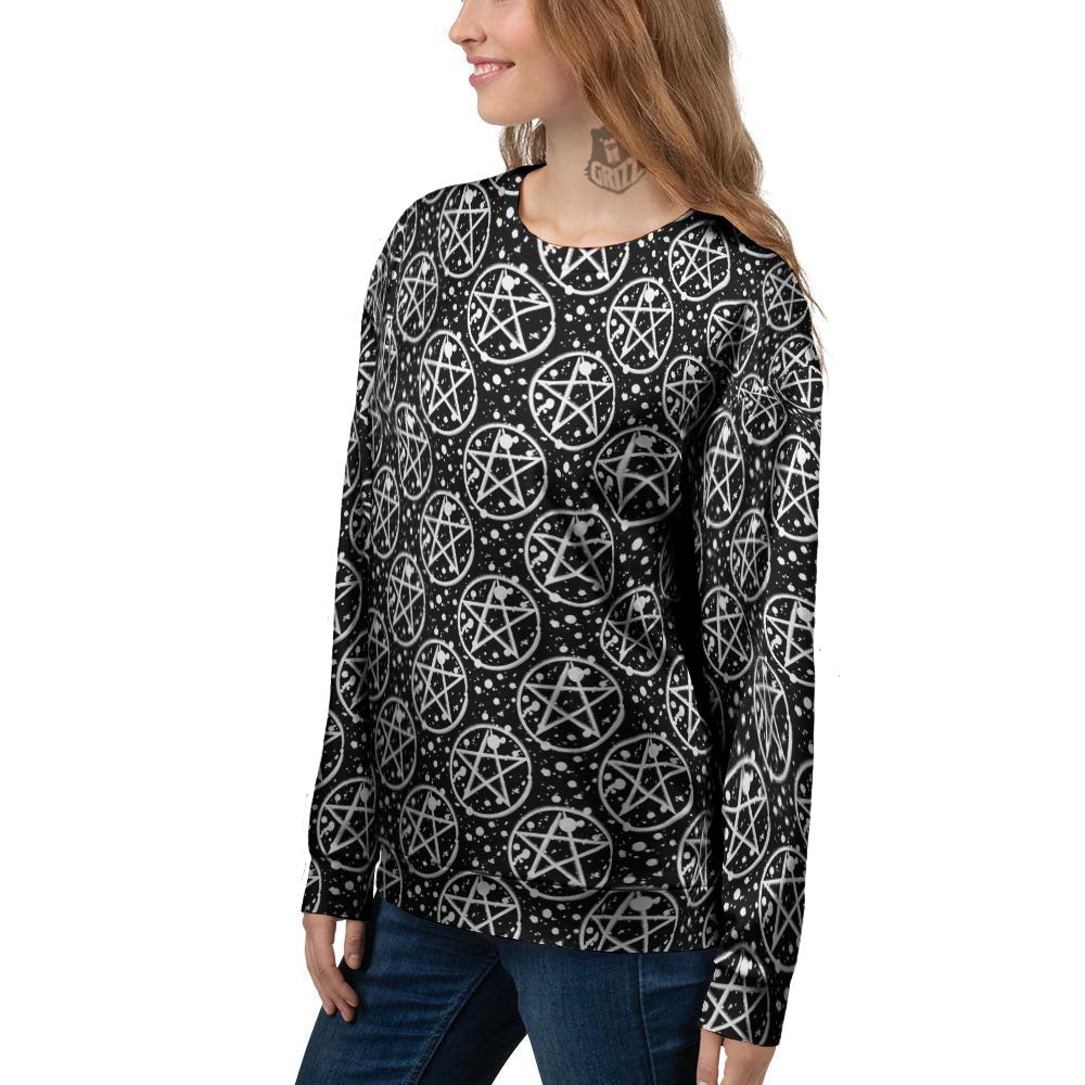 Pentagram Pentagram Magic Pattern Women's Sweatshirt-grizzshop