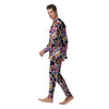 People And Rainbow Face Masks Print Pattern Men's Pajamas-grizzshop