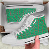 Peppers Chili Green Print Pattern White High Top Shoes-grizzshop