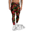 Peppers Red Chili Print Pattern Men's Leggings-grizzshop