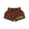 Peppers Red Chili Print Pattern Muay Thai Boxing Shorts-grizzshop