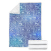 Periodic Table Science Pattern Print Blanket-grizzshop
