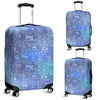 Periodic Table Science Pattern Print Luggage Cover Protector-grizzshop