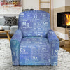 Periodic Table Science Pattern Print Recliner Cover-grizzshop