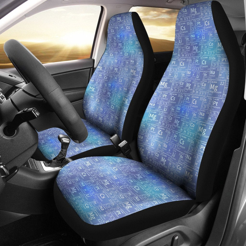 Periodic Table Science Pattern Print Universal Fit Car Seat Cover-grizzshop