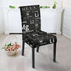 Periodic Table Science Print Pattern Chair Cover-grizzshop