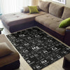 Periodic Table Science Print Pattern Floor Mat-grizzshop