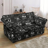 Periodic Table Science Print Pattern Loveseat Cover-grizzshop