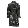 Periodic Table Science Print Pattern Men Long Robe-grizzshop