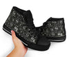 Periodic Table Science Print Pattern Men Women's High Top Shoes-grizzshop