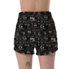 Periodic Table Science Print Pattern Women's Shorts-grizzshop