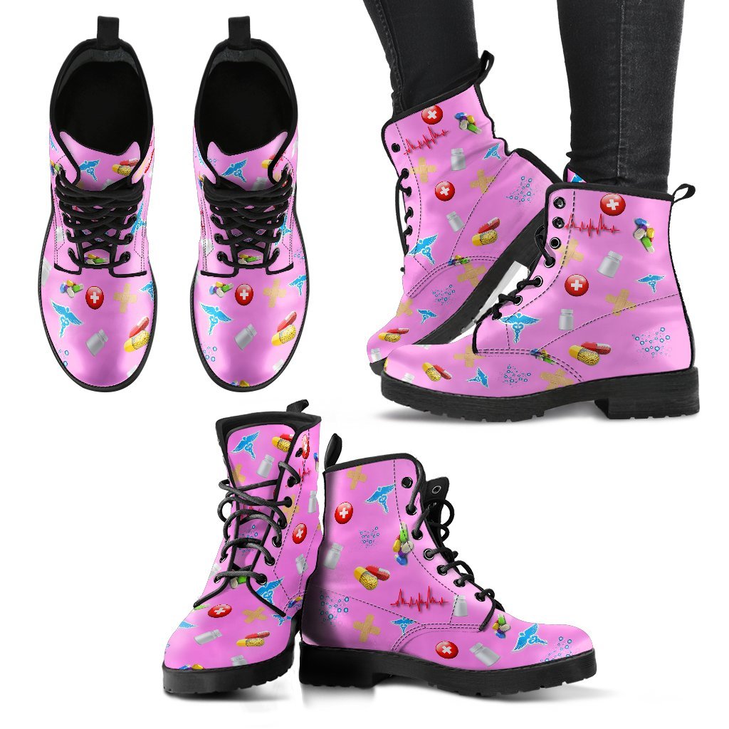 Pharmacist Light Pink Womens Boots-grizzshop